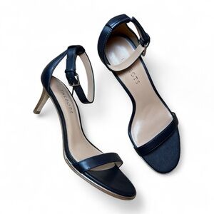 TALBOTS Black Strappy Heels - Elegant Women’s Sandals - US Size 7.5 M - EUC